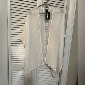 Steve Madden White Lace Insert Topper OSFM